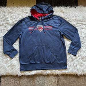 Striker Team USA Soccer Navy Blue Hoodie for men Size XL